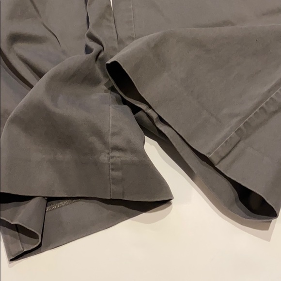 Loft Outlet SZ 0 Curvy Gray Flat Front Trousers Pants - Picture 7 of 13